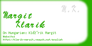 margit klarik business card